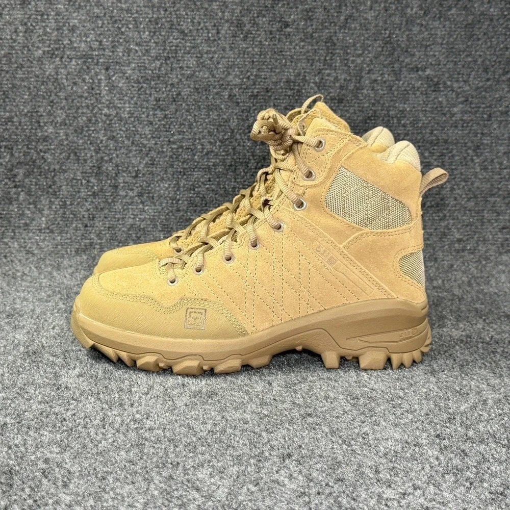 5.11 Tactical Cable Hiker Boots Mens 7.5 Coyote Tan Suede Athletic Outdoor Trail